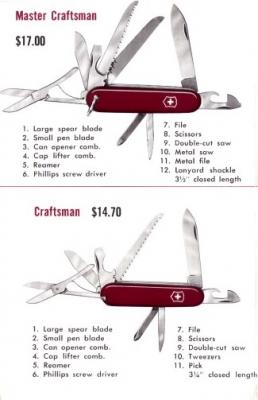 Victorinox 1960s Catalog -- 18-Models -- Master Craftsman $17 Craftsman $14.70.jpeg